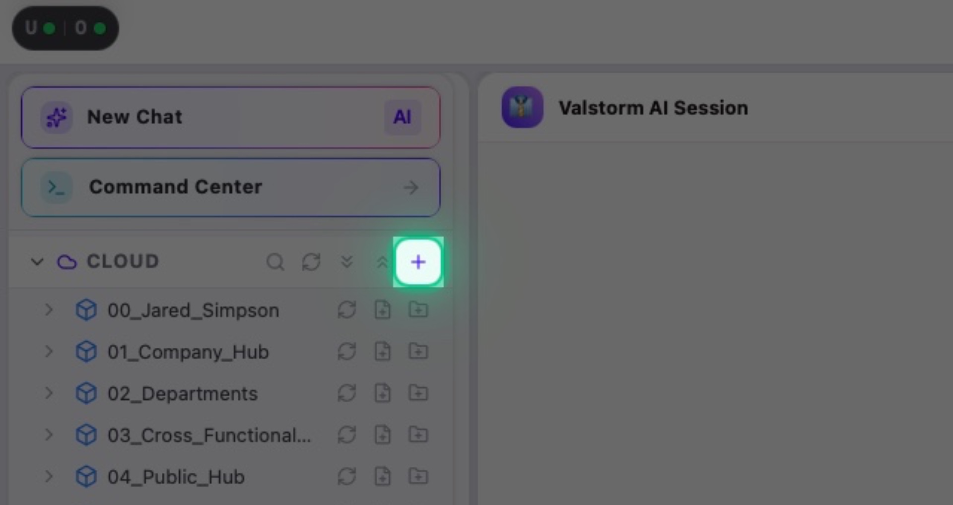 Step 1: Click New Cloud Vault